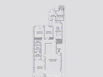VENTA DEPARTAMENTO 4 AMBIENTES PALERMO DEPENDENCIA
