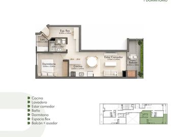 Departamento en General Paz