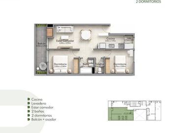 Departamento en General Paz