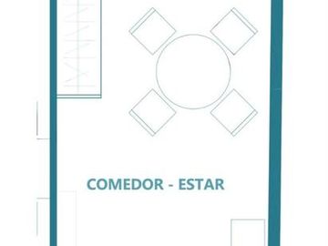 Departamento de 2 ambientes al frente