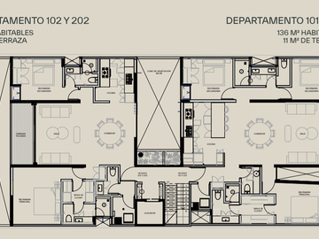 PRE VENTA DE DEPARTAMENTO CON TERRAZA EN DEL VALLE