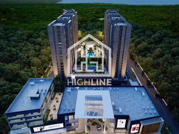 DEPARTAMENTO DE 2 RECÁMARAS CON BALCÓN EN CANCÚN. CINE, ALBERCA, COWORKING. SPORTBAR