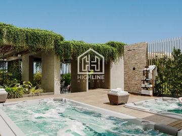 DEPARTAMENTO DE 2 RECÁMARAS CON BALCÓN EN CANCÚN. CINE, ALBERCA, COWORKING. SPORTBAR