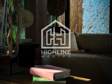 VILLA EN VENTA EN TULUM FRENTE A A LA PLAYA CON ALBERCA ROI EXCLUSIVA AMUEBLADA Y EQUIPADA