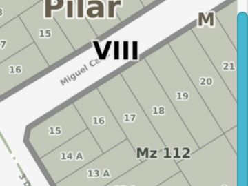 Venta lote 1000 m2 proy presentado a 5 min Pilar