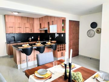 Departamento prototipo uno, 96.97 M2, 2 recamaras, 2.5 baños y terraza
