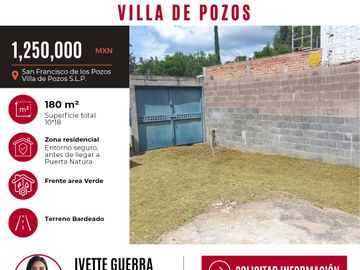 TERRENO EN VENTA VILLA DE POZOS SLP