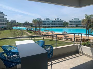 Departamento con vista de dos ambientes en alquiler temporario | Lagoon Pilar | Pilar