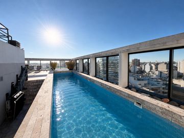 2 ambientes en Alquiler - Piso 14 con gran terraza y full amenities - Villa Urquiza