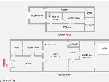 Casa en venta de 3 dormitorios con pileta y quincho