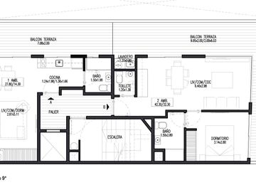 Departamento de dos ambientes en Caballito a estrenar con amenities