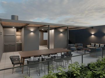 Departamento en venta - San Isidro, 2 ambientes en construcción con balcon y cochera