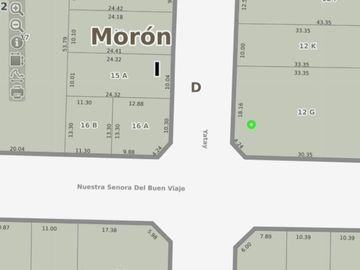 VENTA LOTE DOBLE FRENTE EN EL CENTRO DE MORON