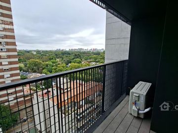 1 Amb. a Estrenar con Balcón en Piso Alto con Cochera, Piscina, SUM y Gym