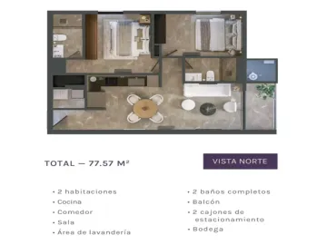 DEPARTAMENTO EN VENTA ZONA VALLE PONIENTE SANTA CATARINA