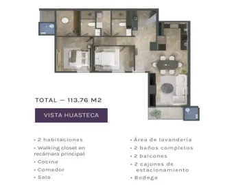 DEPARTAMENTO EN VENTA ZONA VALLE PONIENTE SANTA CATARINA