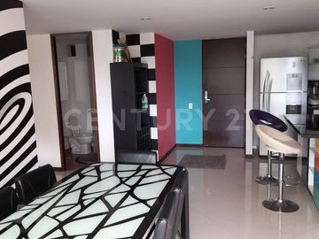 SE RENTA APARTAMENTO TIPO LOFT AMOBLADO EN EL POBLADO
