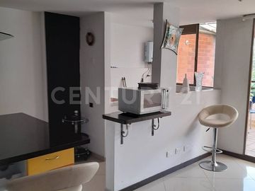 SE RENTA APARTAMENTO TIPO LOFT AMOBLADO EN EL POBLADO