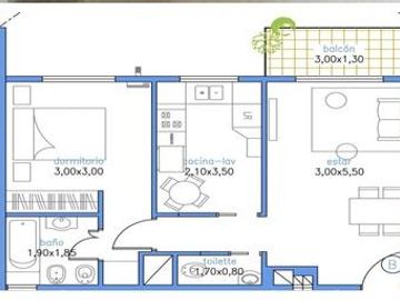Departamento en Villa Crespo