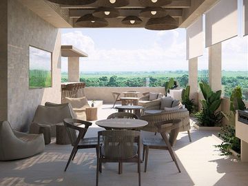 1 Recámara a Estrenar| Puerto Morelos | Departamento