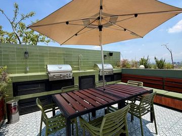 Loft en renta en Roma Norte, amenidades, seguridad, todo incluido tipo hotel