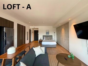 Loft en renta en Roma Norte, amenidades, seguridad, todo incluido tipo hotel