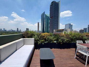 Loft en renta en Roma Norte, amenidades, seguridad, todo incluido tipo hotel