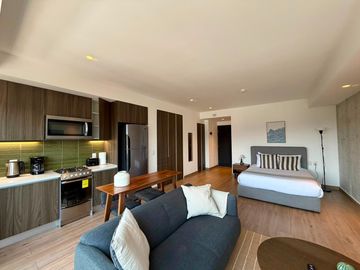 Loft en renta en Roma Norte, amenidades, seguridad, todo incluido tipo hotel