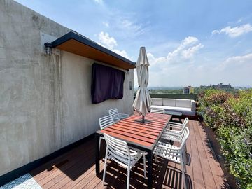 Loft en renta en Roma Norte, amenidades, seguridad, todo incluido tipo hotel