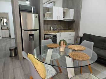 DEPARTAMENTO AMUEBLADO 1 REC 1 BAÑO 47M2  EN RENTA EN PLAYA DEL CARMEN CON ALBERCA