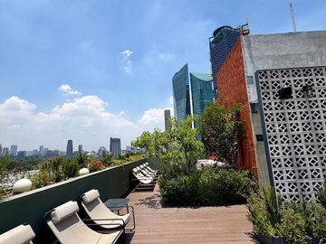 Departamento en renta en Roma Norte, amenidades, seguridad, todo incluido tipo hotel