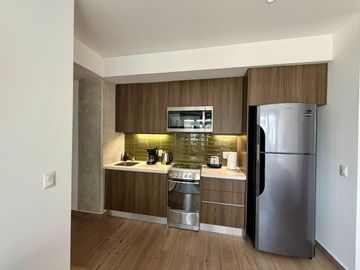 Departamento en renta en Roma Norte, amenidades, seguridad, todo incluido tipo hotel