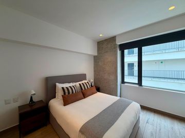 Departamento en renta en Roma Norte, amenidades, seguridad, todo incluido tipo hotel