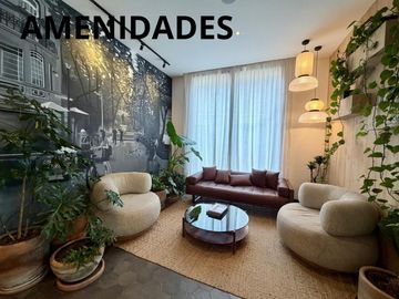 Departamento en renta en Roma Norte, amenidades, seguridad, todo incluido tipo hotel