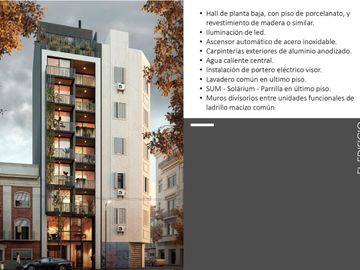 Venta en construcción, monoambiente Monserrat
