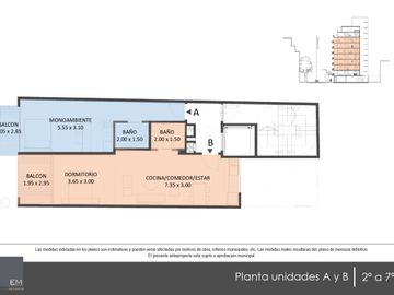 Venta en construcción, monoambiente Monserrat