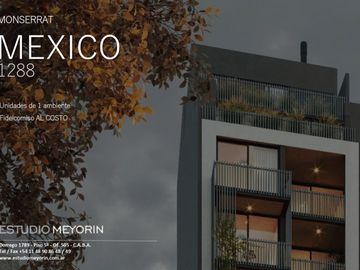 Venta en construcción, monoambiente Monserrat