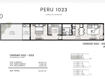 Venta departamento 2 amb estrenar Lomas de Mirador