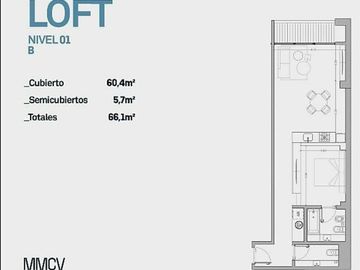 ALQUILER DEPARTAMENTO LOFT 60M2  VILLA PUEYRREDON