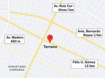 Terreno Comercial en Renta en Av. Antonio I. Villarreal