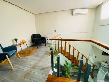 Departamento Amueblado en Planta Baja con Roof en Renta en calle San Felipe