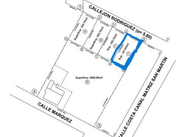 VENTA LOTE DEPARTAMENTO SAN MARTIN MENDOZA