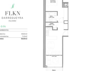 Venta departamento 2 ambientes a estrenar Palermo