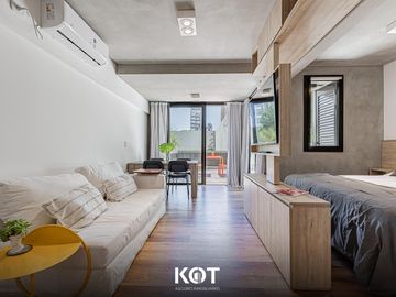 Departamento en venta ambiente y medio en Chacarita con terraza a estrenar.