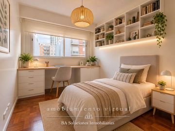 Venta Departamento 3 ambientes con Balcon al frente, Lavadero y Toilette en Recoleta