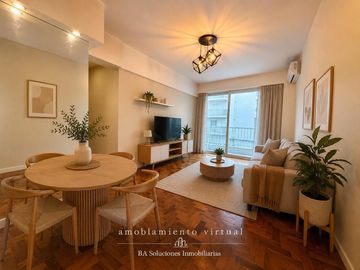 Venta Departamento 3 ambientes con Balcon al frente, Lavadero y Toilette en Recoleta