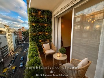 Venta Departamento 3 ambientes con Balcon al frente, Lavadero y Toilette en Recoleta