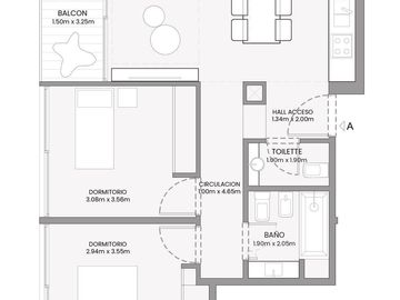 Venta departamento de 3 ambientes - Belgrano C