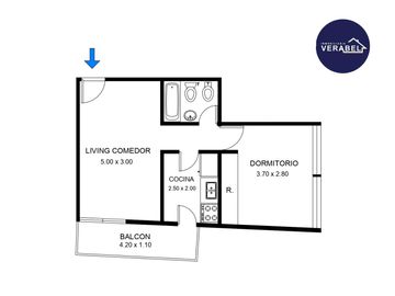 APTO CREDITO | 2 AMBIENTES CON BALCON | FLORES