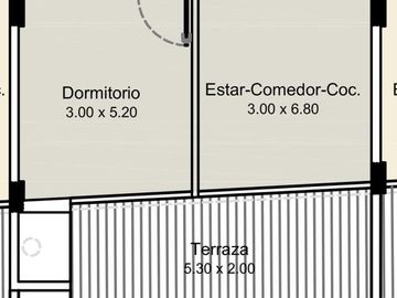 VENTA DOS AMBIENTES EN PALERMO CON BALCON ATERRAZADO Y PARILLA